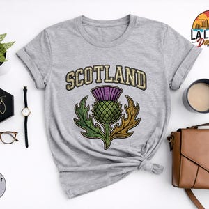 Scotland Thistle Shirt, Sassenach Scottish Pride Sweatshirt, Highlands Souvenir Tee, Edinburgh Travel Gift, Vintage Scotland Vacation TShirt bild 12