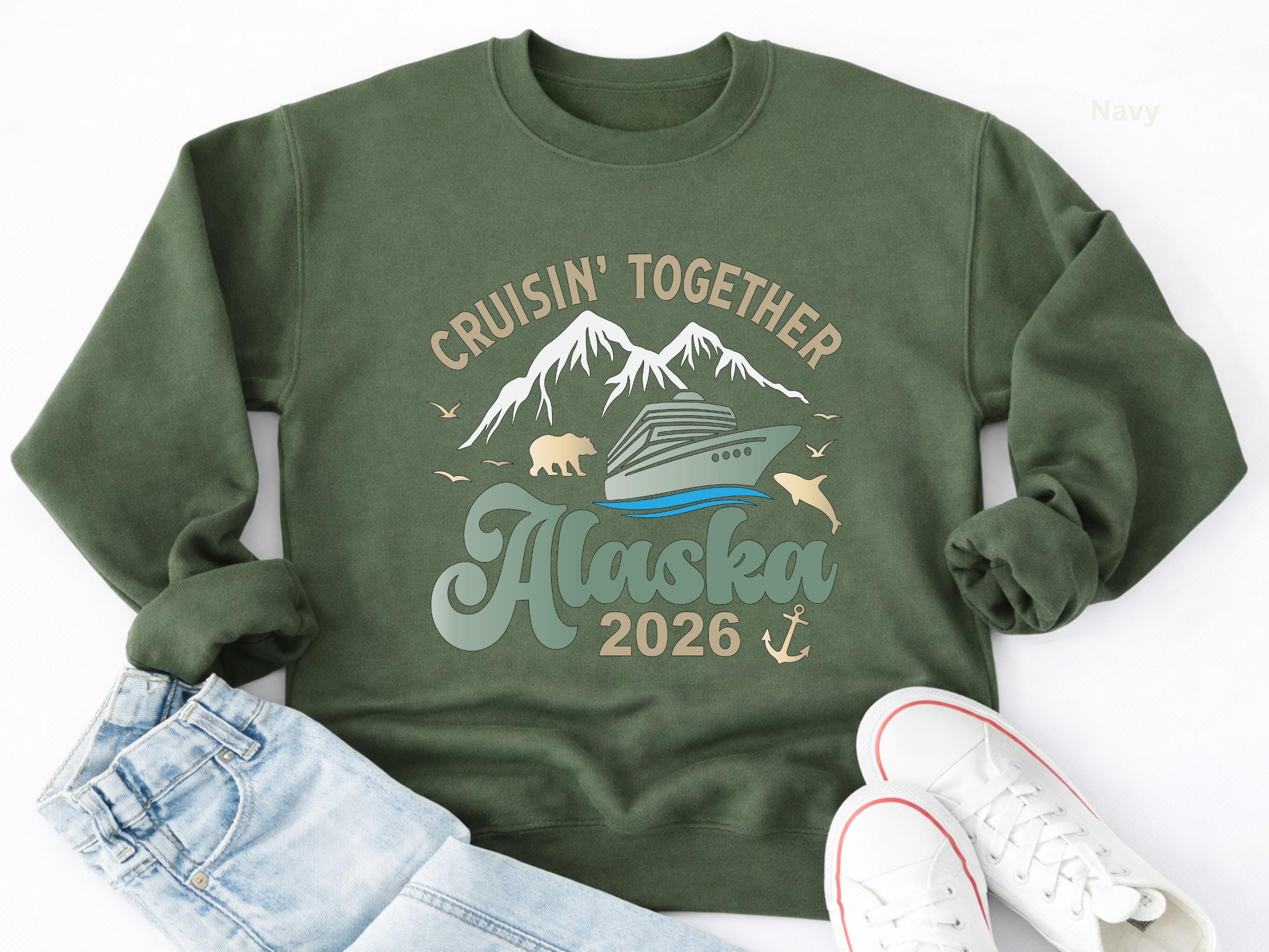 Alaska Cruise 2026 Family Trip Sweatshirt, Matching Cruise Squad Hoodie ...
