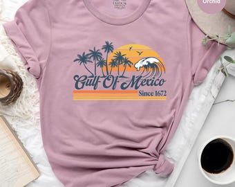 Gulf of Mexico Shirt, Gulf Retro Coast Shirt, Texas Alabama Mississippi Florida Beach Mexico Tee, Gift for Mexico Lover, Gulf of Mexico Gift