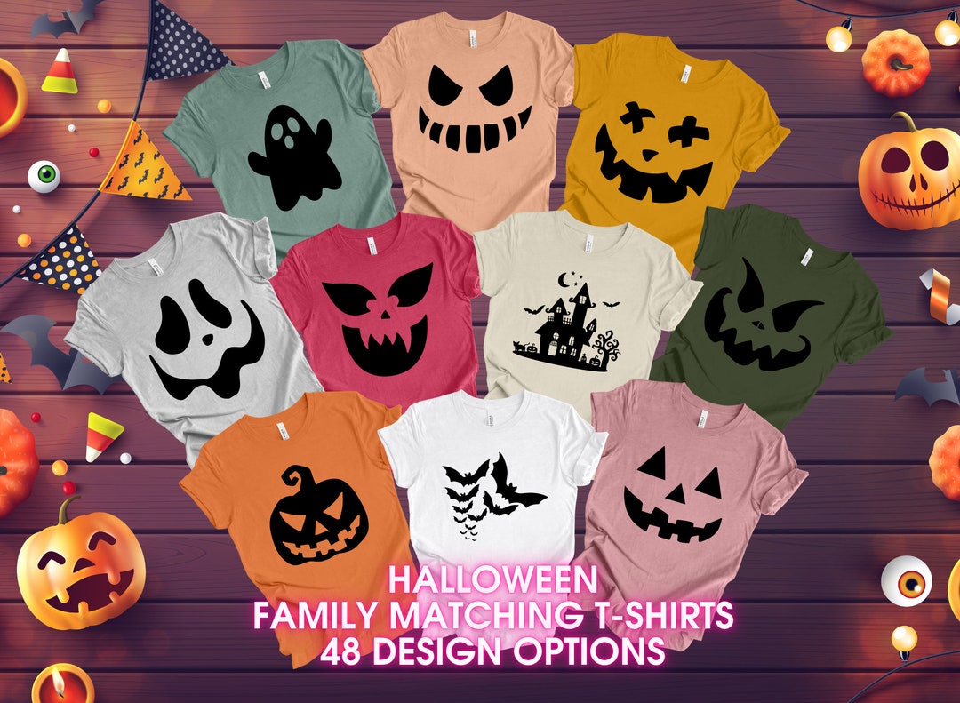 Pumpkin Seed Matching Halloween T Shirt for Grandpas