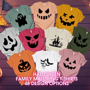 Halloween Shirt,Pumpkin Face Halloween T Shirts, Halloween Family Matching Shirts, Halloween Party Group Shirts, Pumpkin Lover Shirts, Shirt