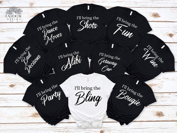 Bridesmaid sales party shirts