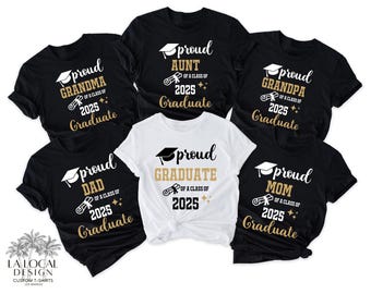 Personalized Graduation Family Shirts: Class of 2026, Proud Graduate