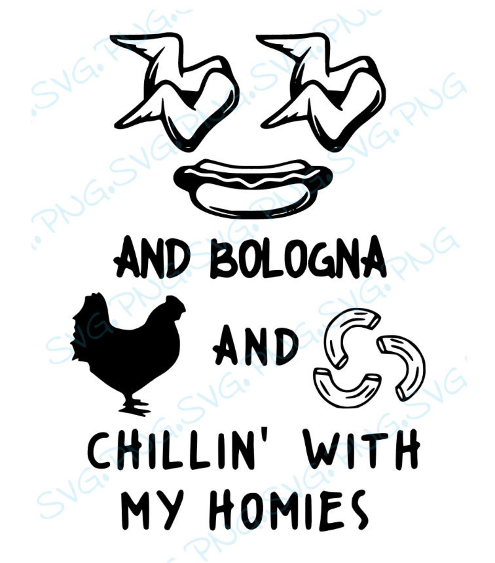 Chicken Wing Chicken Wing Hot Dog and Bologna Chicken and Macaroni