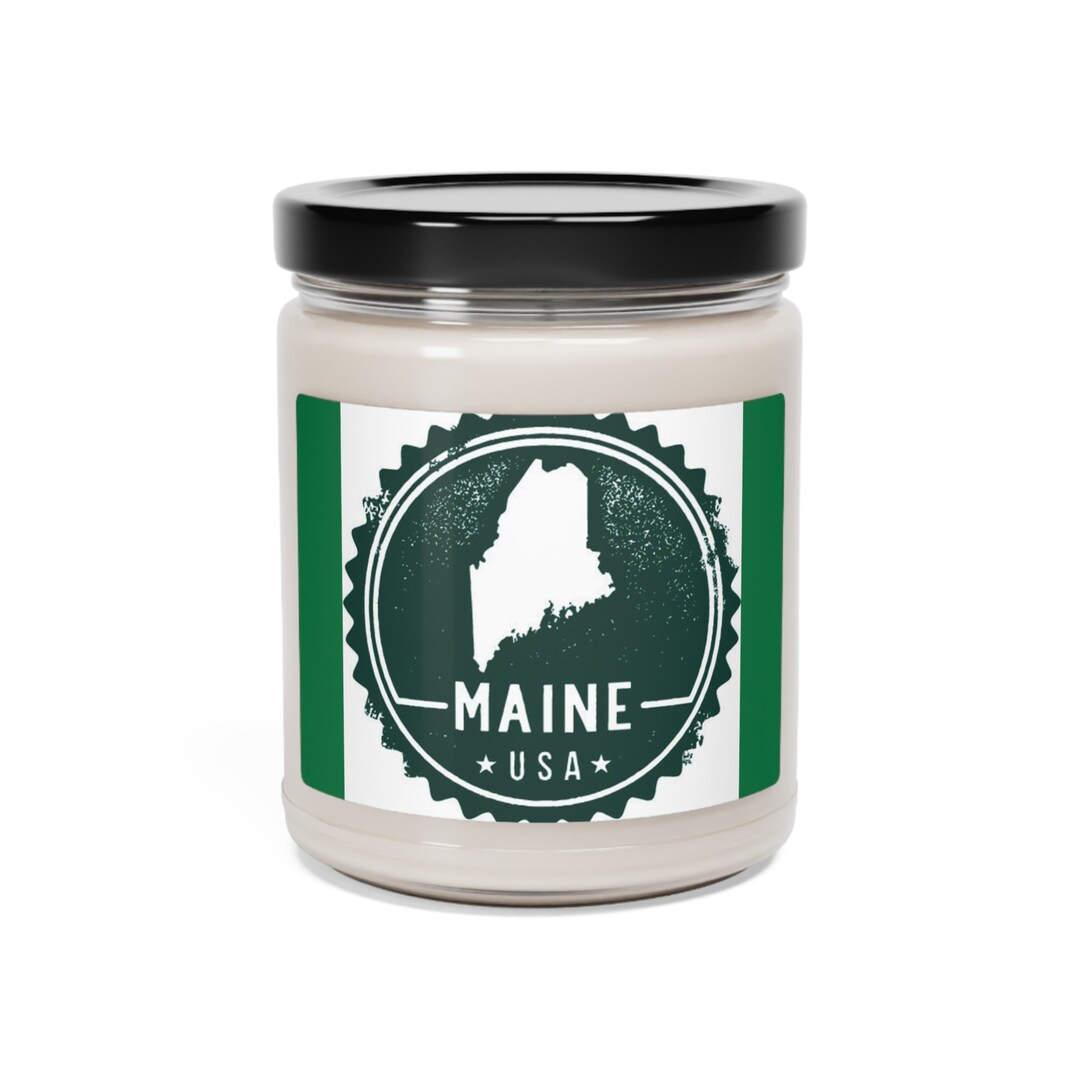 Scented Soy Candle 9oz State of Maine Maine Maine Candles Etsy