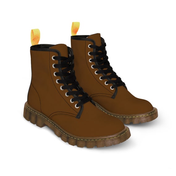Brown 2025 canvas boots