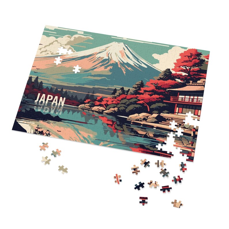 Jigsaw Puzzle 252 5001000piece Japan Puzzle Japan Etsy
