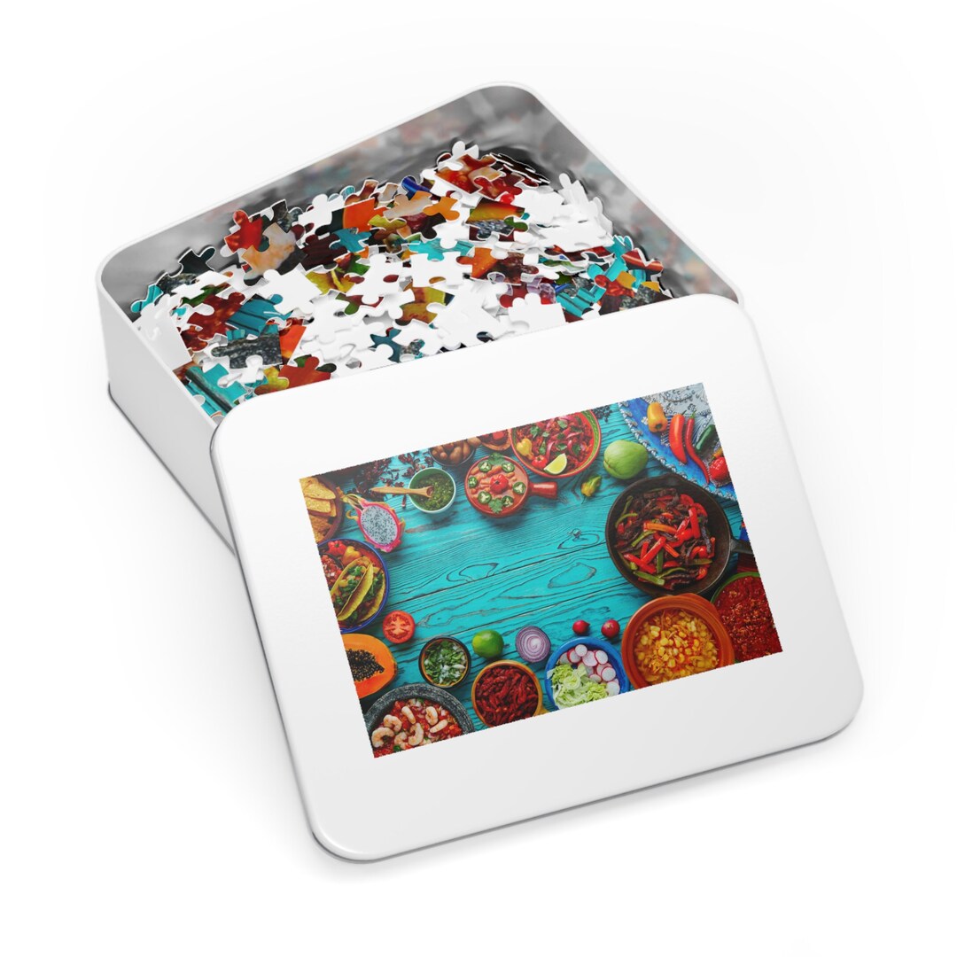 Jigsaw Puzzle 252 5001000piece Mexican Food Puzzle Etsy