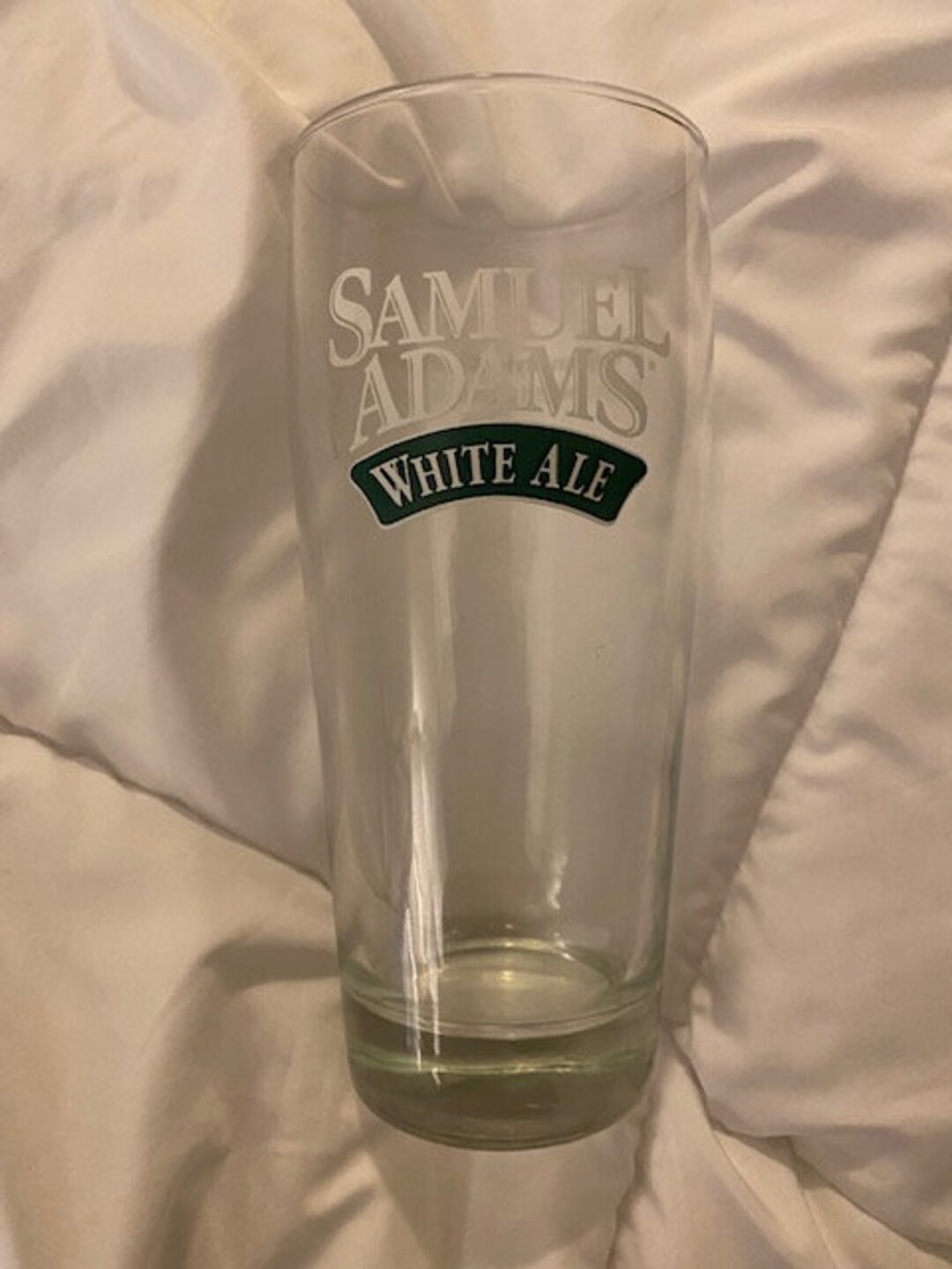 Beer Glass, Sam Adams Beer Glass, Samuel Adams White Ale, Drinkware