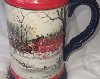 Budweiser, Bierkrug, Urlaubsbecher, Drinkware, Barbedarf, Winter Bierkrug