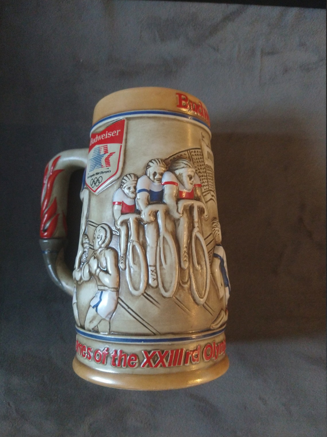 1984 olympic budweiser beer stein