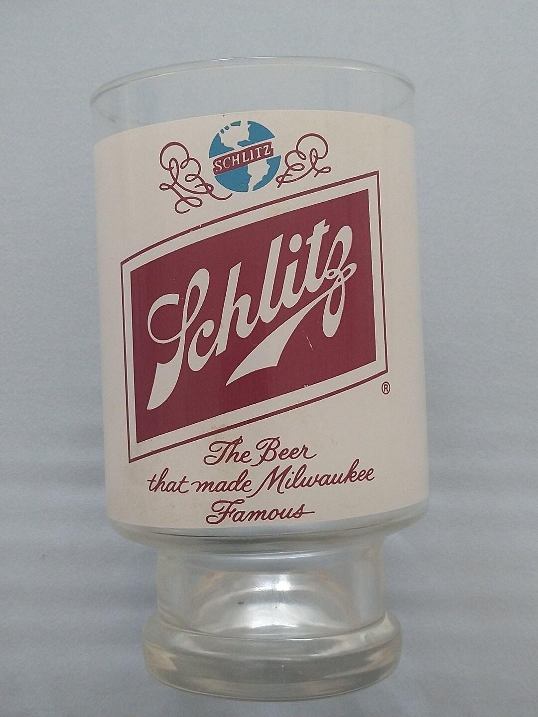 Large Schlitz Beer Glass Schlitz Vintage Beer Mug Beer Etsy