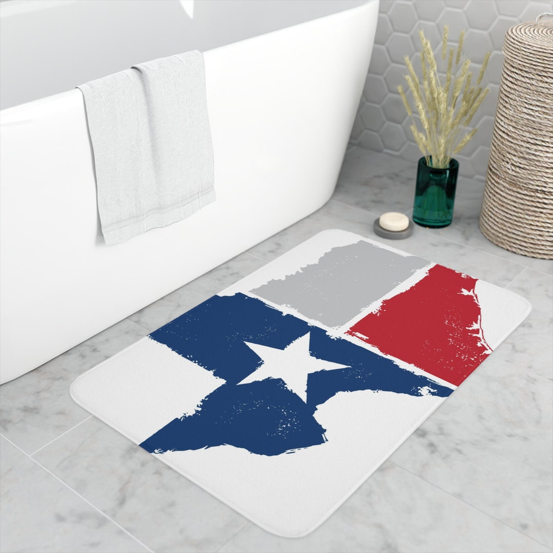 Memory Foam Bath Mat, Texas, Texas Bath Mat, Bath Mat Etsy
