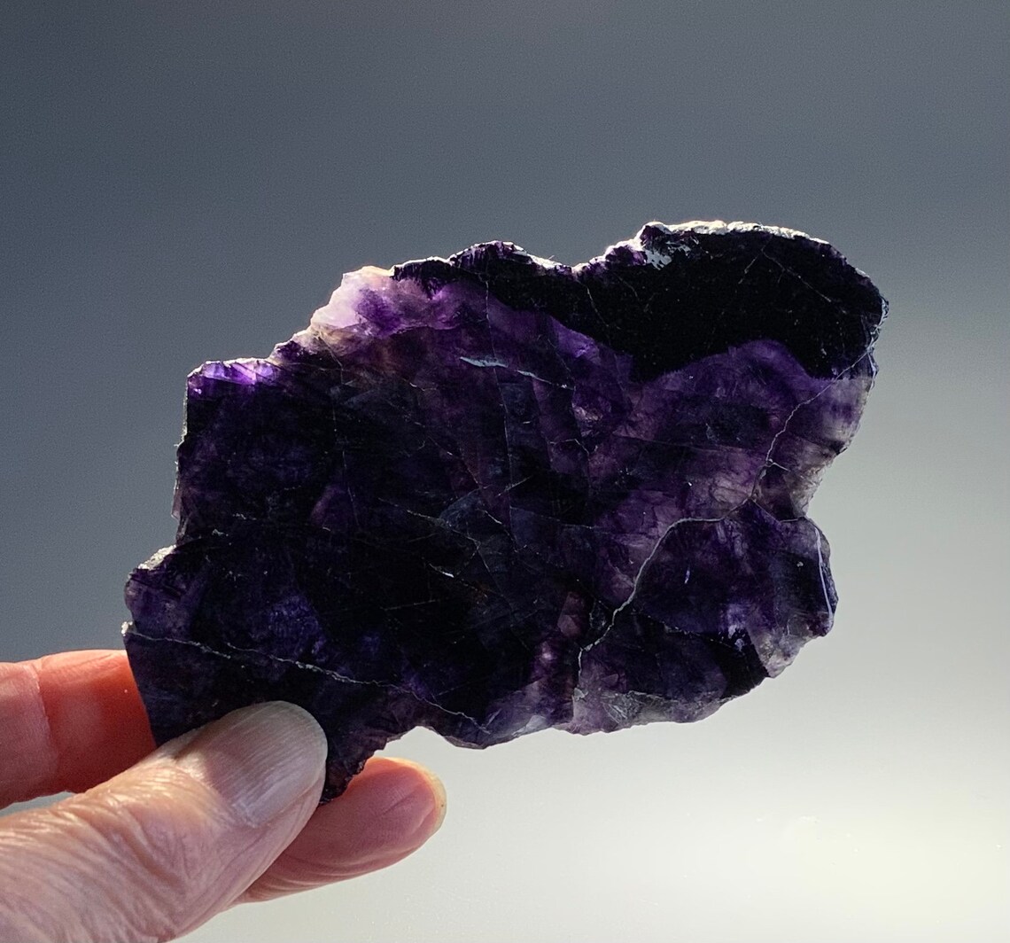 A genuine specimen of rare Blue John Stone from Derbyshire Etsy