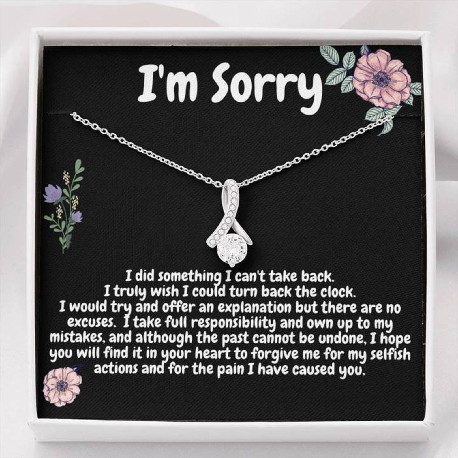 I'm Sorry Gift Sorry Card Apology Gift Sorry Gift Wife Etsy