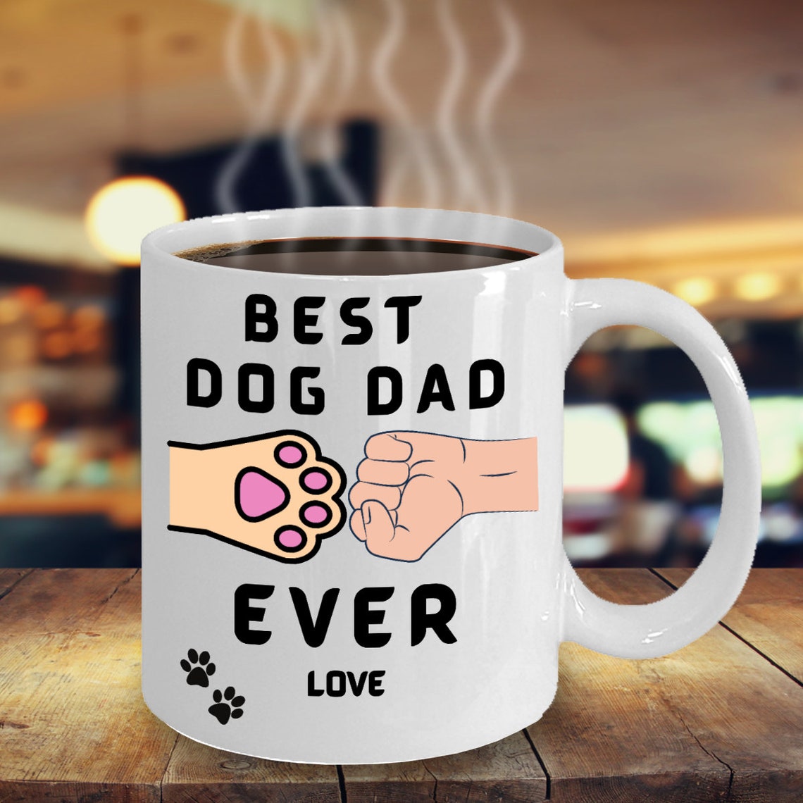Personalized Best Dog Dad Ever Mug Funny custom father's Etsy