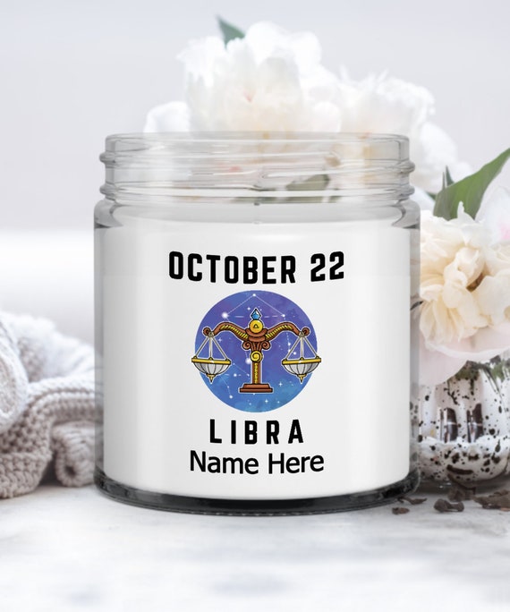 October 22 Libra Personalized Candle Custom Horoscope - Etsy