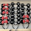 Personalised Disney Trip Ears / Headband | Family Friends Custom | Minnie Mickey Ears | Bulk Orders | Stag Hen Party | Birthday Party Favors