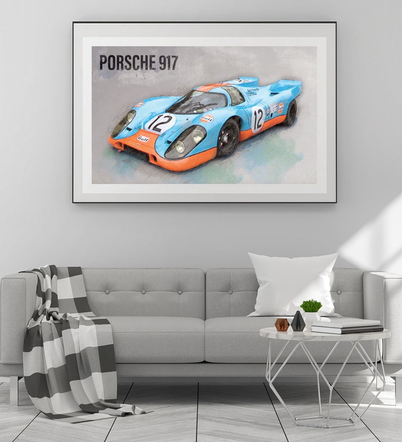 Home Decor Wall Art FREE SHIPPING Porsche 917 Poster Art