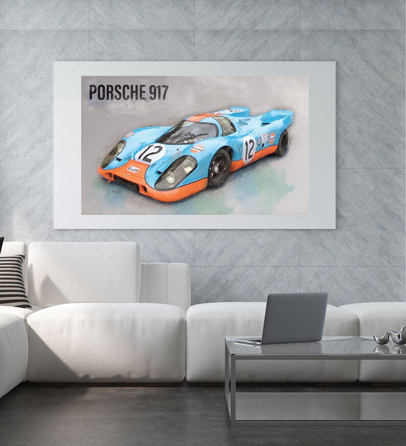 Home Decor Wall Art FREE SHIPPING Porsche 917 Poster Art