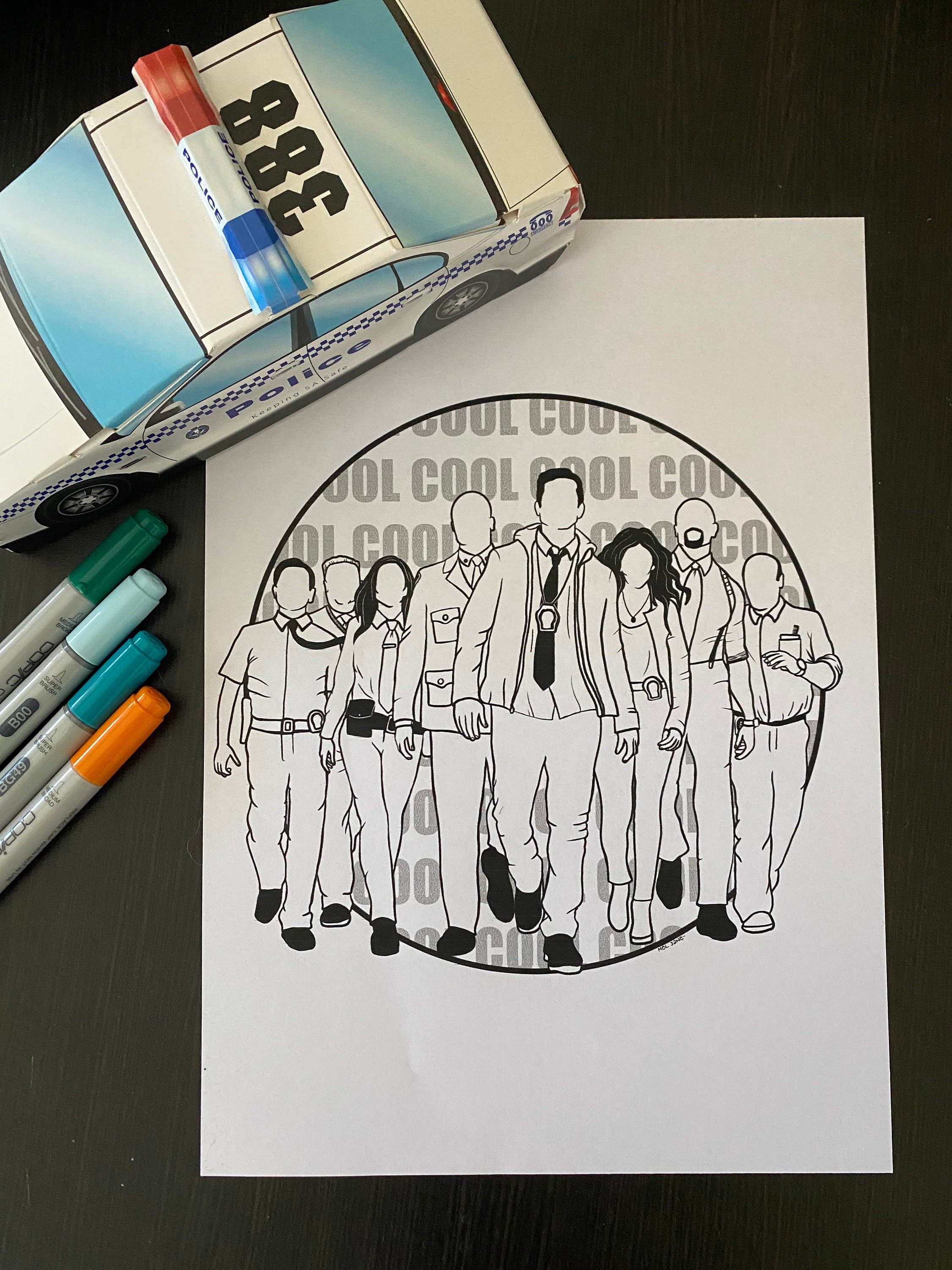 Brooklyn 99 Coloring Pages