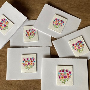 Fiori. Amore. Biglietti d'auguri originali e unici fatti a mano. Acquerello. Trasforma il tuo biglietto di auguri in un dipinto!