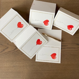 Amore. Biglietti di auguri originali e unici fatti a mano. Acquerello.
