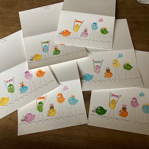 Verjaardag ! Originele handgemaakte verjaardagskaarten. Aquarel. Uniek. Maak een schilderijtje van je kaart !
