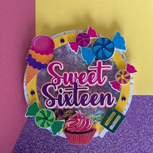 Sweet cake topper, candy cake topper, sweet topper, candy decoration