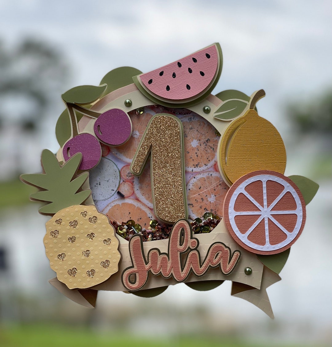 Fruit Cake Topper Twotti Frutti Cake Topper Watermelons Cake Etsy