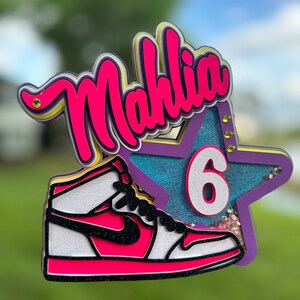 Sneaker cake topper, jordan topper, jordan cake topper