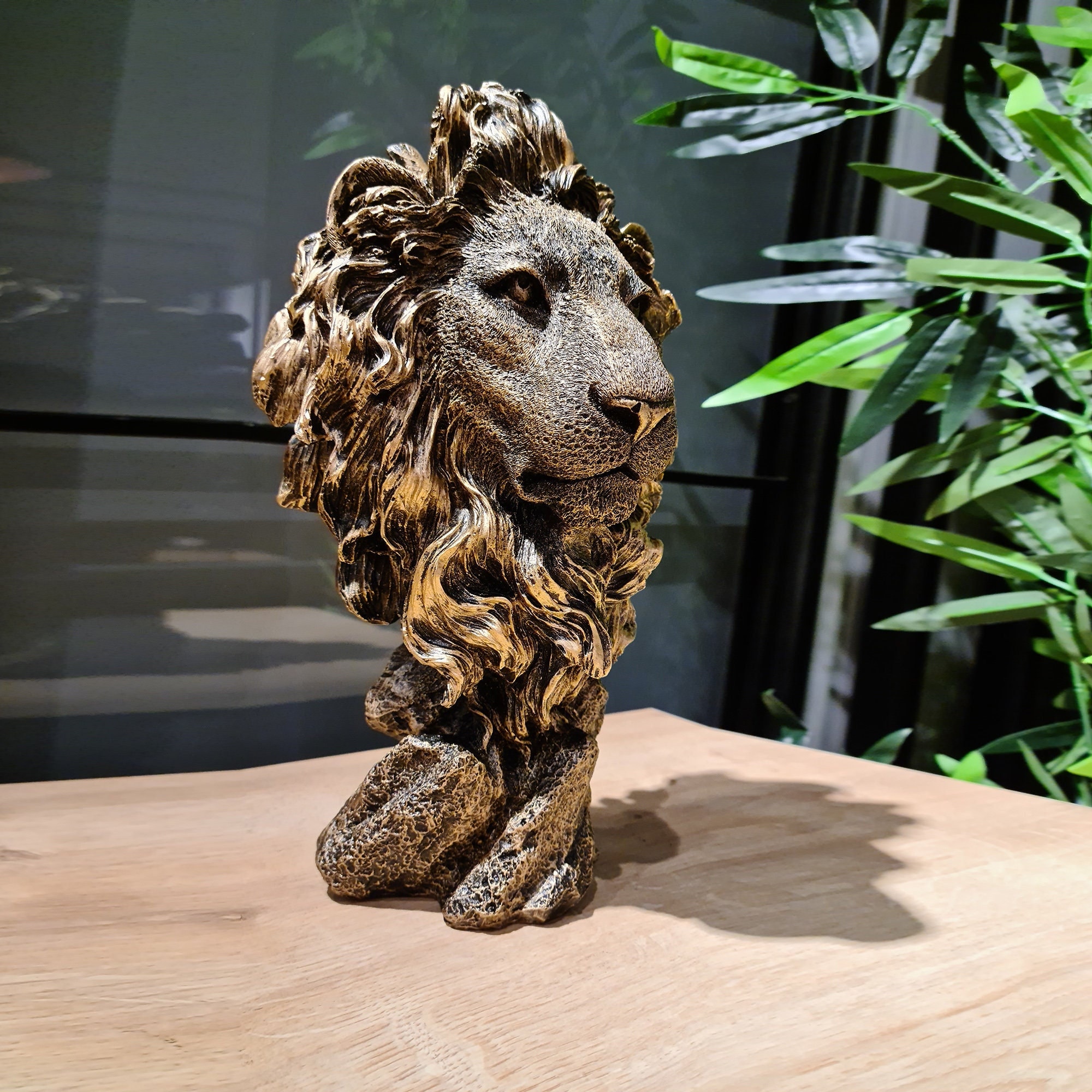 Lion Head Statue