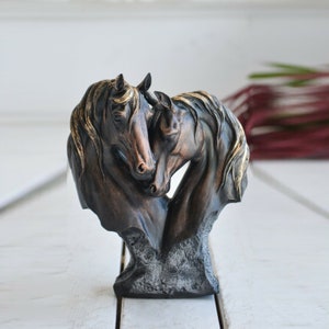 Statua decorativa del cavallo, figura del cavallo, per gli amanti dei cavalli scultura del cavallo, arredamento della statua della testa di cavallo, scultura animale