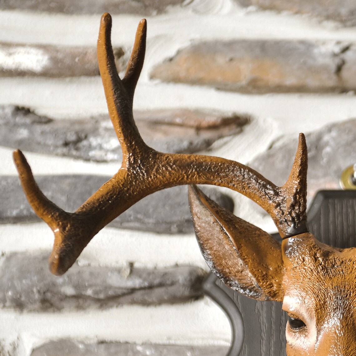 Deer Head Statue Wall Decor Sculpture Deer Antlers Jewelry - Etsy