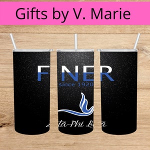 Zeta Phi Beta Sorority Finer Skinny Tumbler Design, 20oz, Custom Template Mobile, Birthday, Party, Cricut, Silhouette, PNG