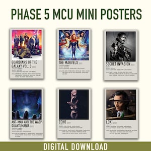 Phase 5 MCU Mini Posters | Digital Download