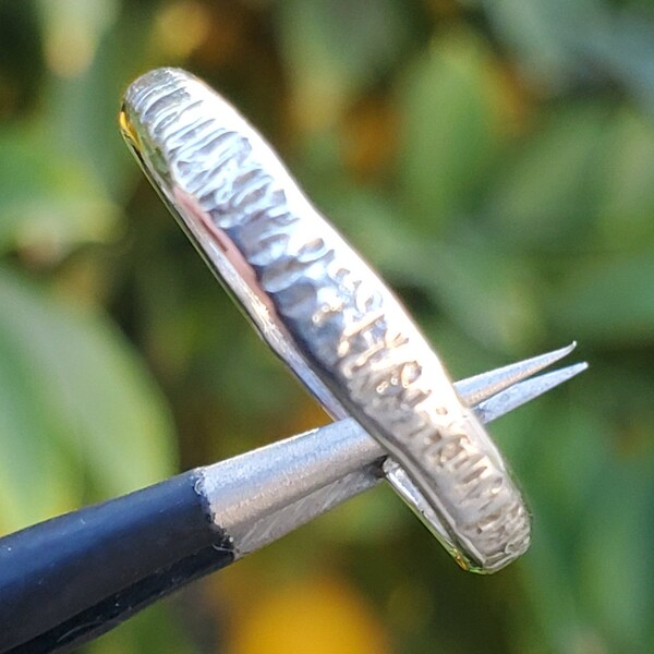 Hand Textured Sterling Silver Stacking Ring