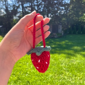 Strawberry Pouch for Sonny Angels - Crochet Pattern