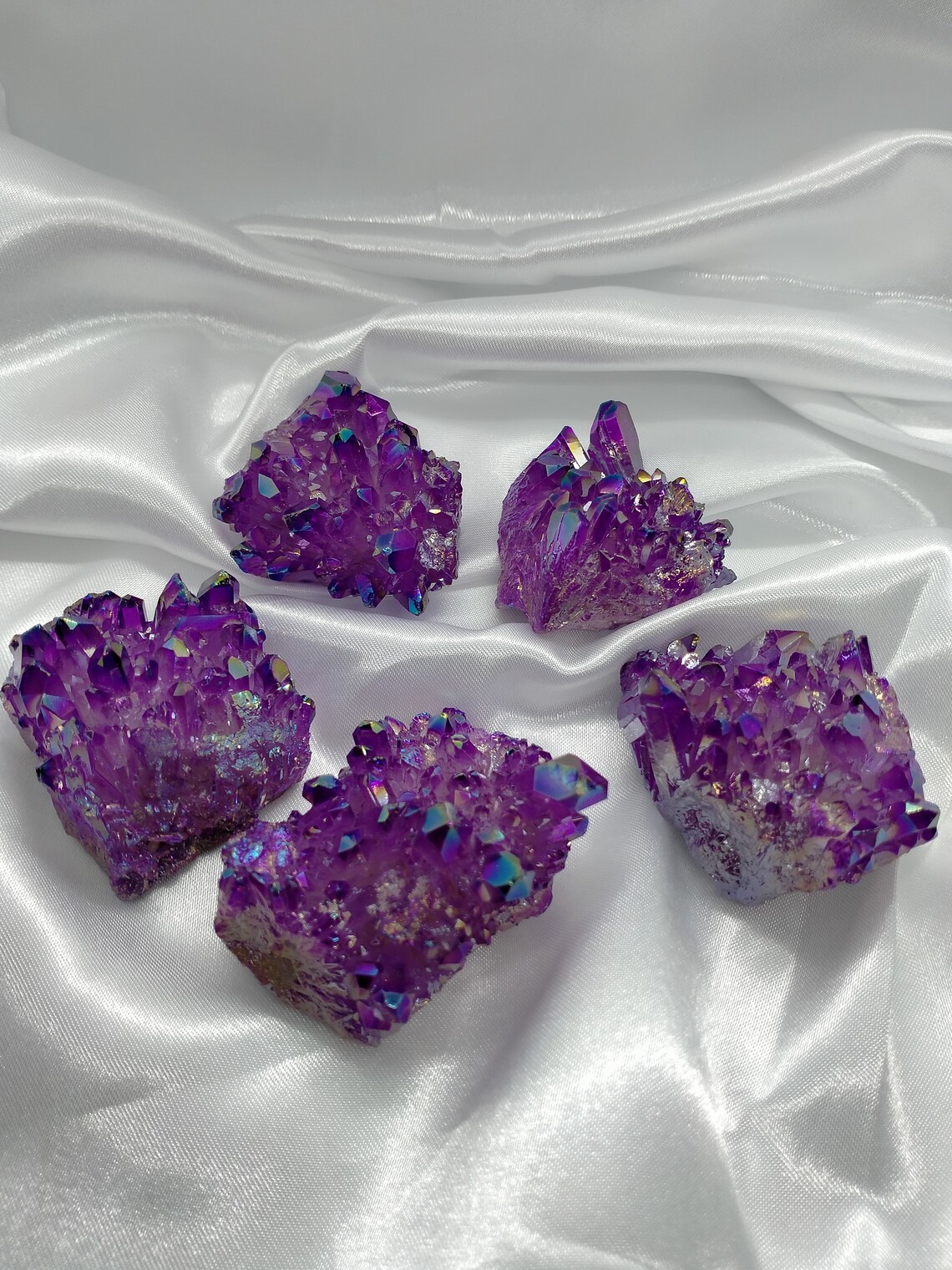 Aura Quartz Cluster Crystal violet 1 pièce Etsy