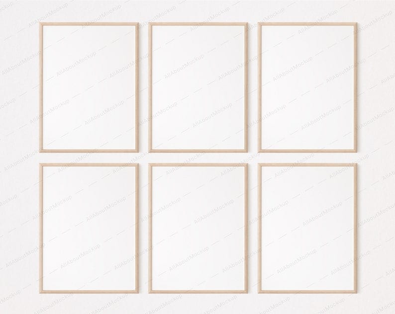 Wooden Frame Mockup, Wood Mockup, Frame Mockup, Bundle, Wall Frame Mockup, Poster Mockup, Wood Mockup, Mock Up, Modern Mockup, Minimalist image 7