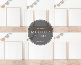 Frame Mockup Bundle, Mockup Frame, Frame Mock Up, Nursery Mockup, Interior Mockup, Minimalist Frame Mockup, Wall Art Mockup, Styled Mockup