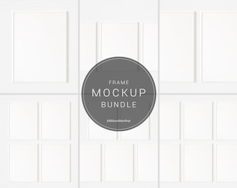 Wooden Frame Mockup, White Wood Mockup, Frame Mockup, Bundle, Wall Frame Mockup, Poster Mockup, Wood Mockup, Modern Mockup,Minimalist Mockup