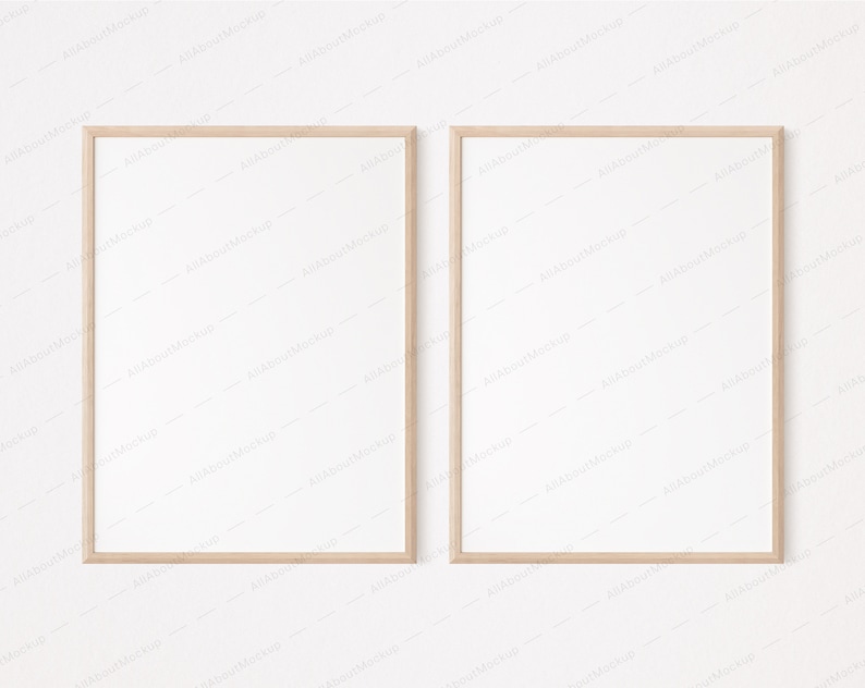 Wooden Frame Mockup, Wood Mockup, Frame Mockup, Bundle, Wall Frame Mockup, Poster Mockup, Wood Mockup, Mock Up, Modern Mockup, Minimalist image 3