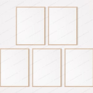 Wooden Frame Mockup, Wood Mockup, Frame Mockup, Bundle, Wall Frame Mockup, Poster Mockup, Wood Mockup, Mock Up, Modern Mockup, Minimalist image 6