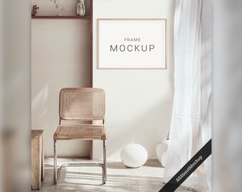 Frame Mockup, Boho, Wall Frame Mockup, Poster Mockup, Interior Mockup, Wall Frame Mockup, Styled Mockup, Wall Art Mockup, Mock Up Frame