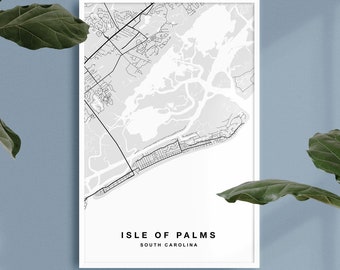 Isle of Palms Map Print | Isle of Palms Poster | Isle of Palms Art