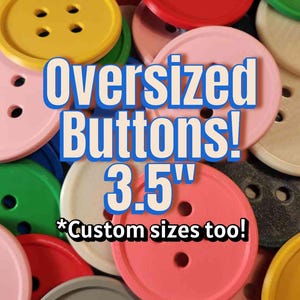 Oversized cosplay buttons - 4 pack