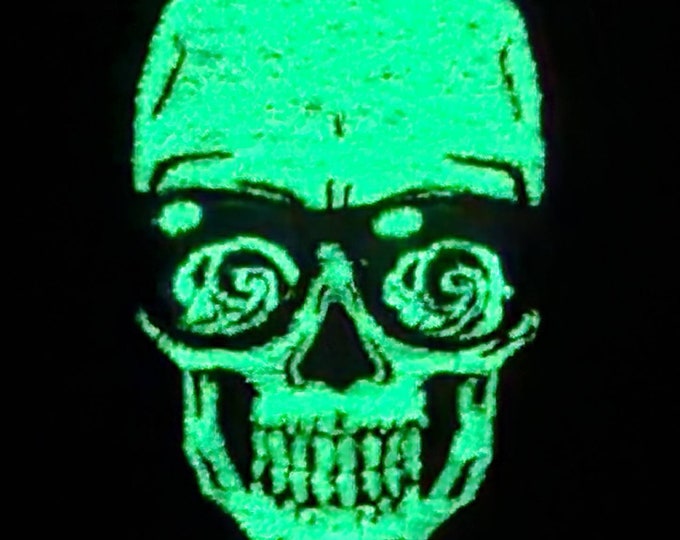 Glow in the Dark Love Patch, Surfer, Iron on Patch, Skeleton Patch, Back to School Patches, Beach Patch, Glow in the Dark Halloween Costume