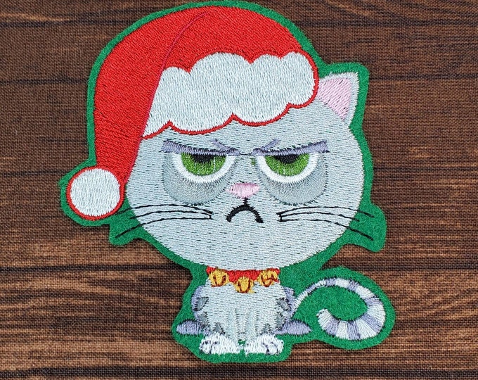 Grumpy Cat Patch, Cat Patch, Cat Iron On Patch, Cat Magnet, Cat Pins, Backpack Patches, Patches for Little Girls, Stocking Stuffer, xmas cat