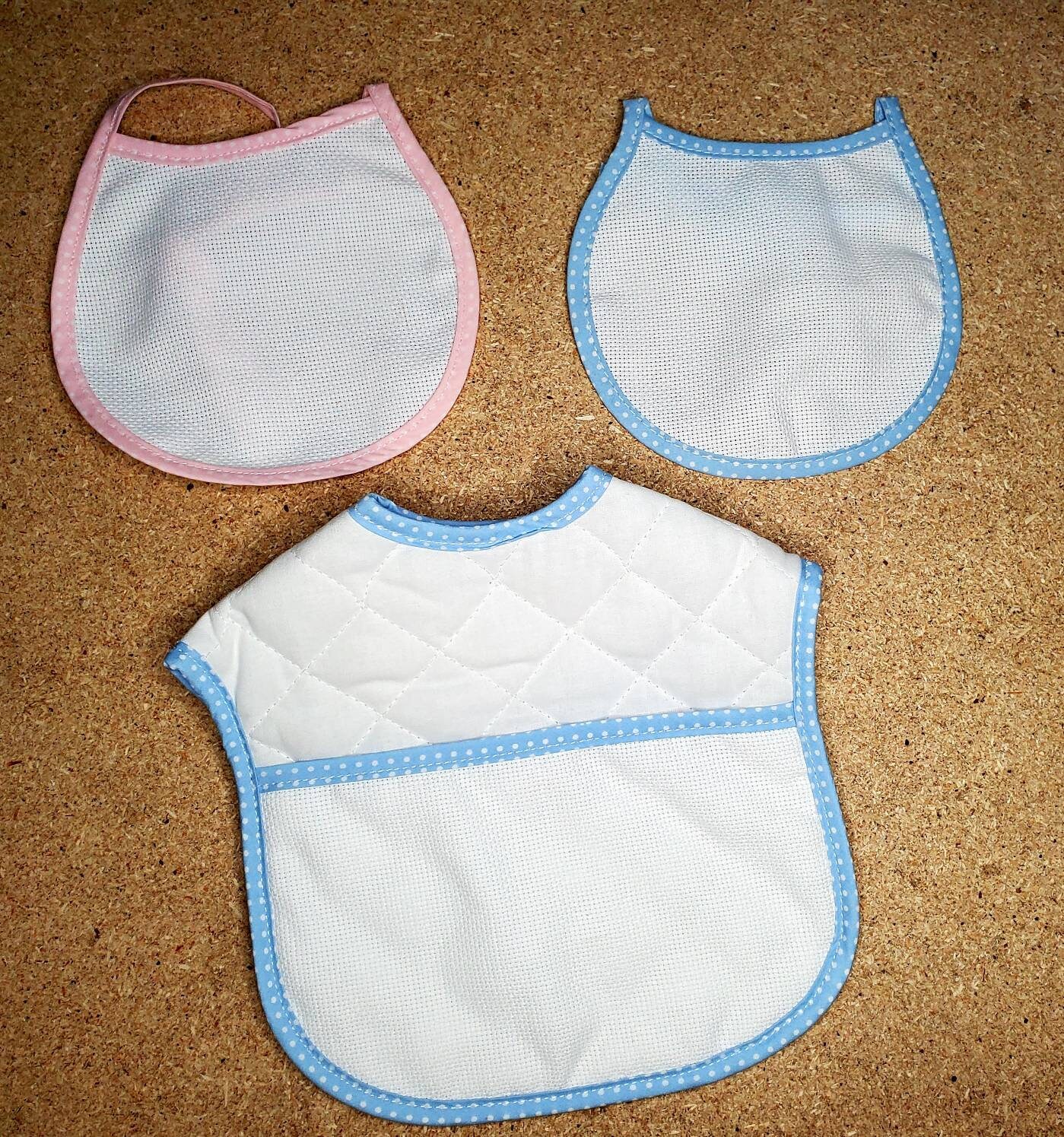 Customizable Baby Bibs for Cross Stitch, Bib for Embroidery